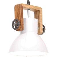 Berkfield Home Industrial Hanging Lamp 25 W White Round 19 cm E27