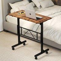 Levede Height Adjustable Standing Desk Office Workstation for PC Laptop in Brown