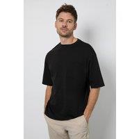 Burton Men's Black Oversized Crew Neck T-Shirt | Size: Large