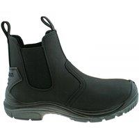 Grafters Men's Steel Toe Safety Dealer Boots in Black | Size: 6.5