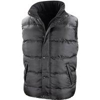 Result Core Men's Nova Lux Padded Gilet in Black | Size: Medium