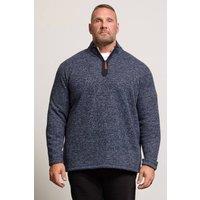 BadRhino Men's Quarter Zip Jumper in Dark Navy | Size: 2XL