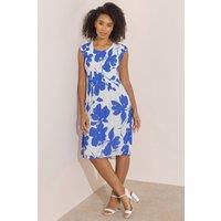 Klass. Women's Floral Printed Sleeveless Dress in White | Size: XL