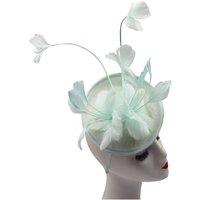 Vellin Women's Delicate Feather Stem Sinamay Fascinator in Baby Blue
