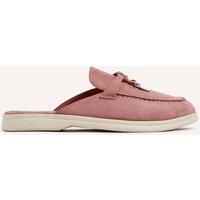 Linzi Women's Alix Pink Faux Suede Slip On Mules | Size: 5-Standard Fit