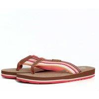 Weird Fish Women's Arundel Cork Flip Flops in Rose Gold | Size: 7