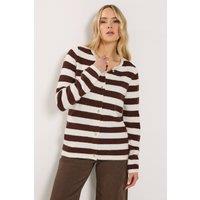 Long Tall Sally Women's Tall Stripe Knitted Cardigan | Size: 18-20