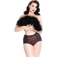 Lady Olga Women's British Made Cherry Blossom High Waisted Brief | Size: 14