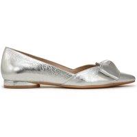 Naturalizer Women's Havana-Bow Skimmer Flats in Silver | Size: 5