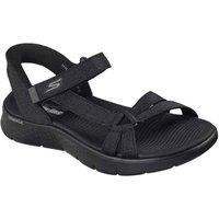 Skechers Women's GO WALK Flex Illuminate Sandal in Black | Size: 4