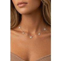 MUCHV Sterling Silver Butterfly Necklace - Women's Jewellery