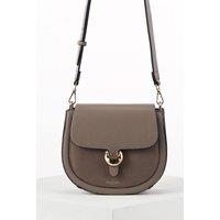 Luella Grey Women's 'Venetia' Saddle Crossbody in Taupe