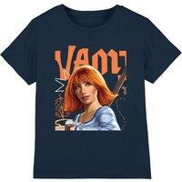 One Piece Nami The Navigator Kids T-Shirt, Navy | Size: 9-11 Years