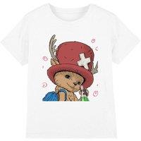 One Piece Chopper The Doctor Kids T-Shirt, White | Size: 12-13 Years