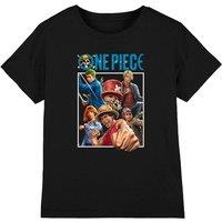 One Piece Group Box Kids T-Shirt, Black | Size: 12-13 Years