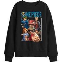 One Piece Group Box Kids Sweatshirt, Black | Size: 12-13 Years