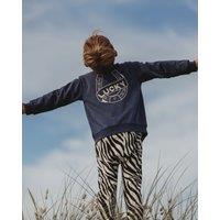 Turtledove London Lucky Embroidered Jacket in Mid Blue | Size: 1-2 Years