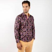 CLAUDIO LUGLI Men's Vintage Tools Of The Trade Print Shirt in Purple | Size: XL