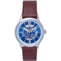 Heritor Automatic Men's Dayne Leather-Band Watch w/Date in White