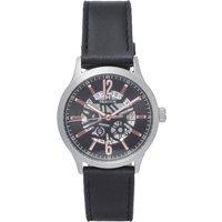 Heritor Automatic Men's Dayne Leather-Band Watch w/Date in Rose Gold