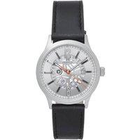Heritor Automatic Men's Dayne Leather-Band Watch w/Date in Grey