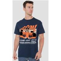 Disney Mickey Mouse Racing Comic T-Shirt, Deep Navy | Size: Small