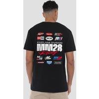 Disney Mickey Mouse Racing Logo Group T-Shirt, Black | Size: XL