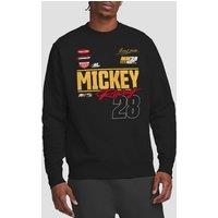 Disney Mickey Mouse Racing 28 Sweatshirt, Black | Size: Large