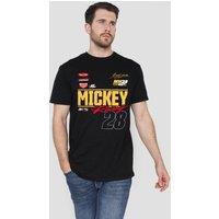 Disney Mickey Mouse Racing 28 T-Shirt, Black | Size: Large
