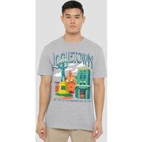 One Piece Loguetown The Beginning & The End T-Shirt, Athletic Heather in Light Grey | Size: 4XL