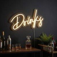 Garden Greatness Drinks LED Neon Sign Decoration in Beige