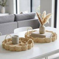 Garden Greatness Duo Natural Paperrope Flower Tray Set | Size: 1 Pack