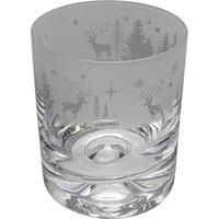 Milford Collection Animo Whisky Lovers Tumbler Glass Winter Wonderland in Clear