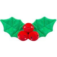 VFM e-Store Christmas Holly Soft Toy Plush Gift Idea 16cm x 12cm Multicolour X 1 | Size: 16 cm x 12 cm