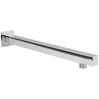 Balterley Square Wall Mount Shower Arm - 360mm - Chrome in Silver