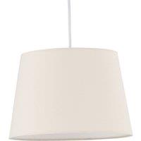 First Choice Lighting Natural Cotton 23cm Tapered Cylinder Pendant or Lamp Shade