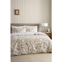 Catherine Lansfield 'Isadora' Floral Reversible Duvet Cover Set in Natural | Size: Single