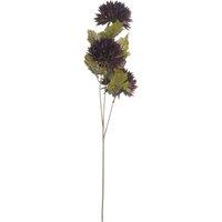 Hill Interiors Artificial Chrysanthemum Single Stem in Brown