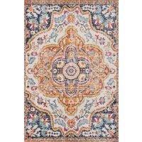 Kukoon Bright Multicolour Traditional Medallion Living Area Rug | Size: 60 cm x 240 cm
