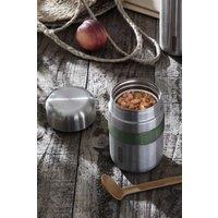 Black + Blum Food Flask 400ml-Olive in Silver