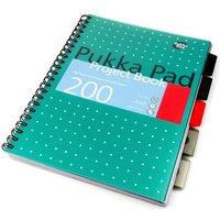 Pukka White A4 Wirebound Project Book (Ruled/Margin) - Pack of 1