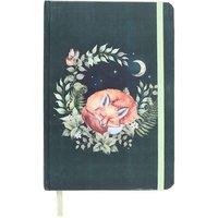 Something Different Sleeping Fox A5 Notebook in Bright Green