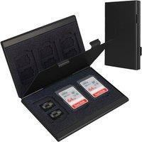 Obasyhig Aluminum Alloy Memory Card Storage Case in Black