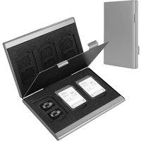 Obasyhig Aluminum Alloy Memory Card Storage Case in Grey