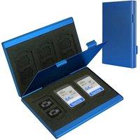 Obasyhig Aluminum Alloy Memory Card Storage Case in Blue