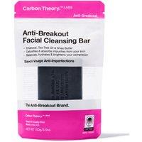 Carbon Theory Anti Breakout Charcoal & Tea Tree Oil Breakout Control Facial Cleansing Bar in Misc | Size: 100g