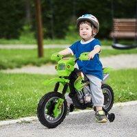HOMCOM 6V Kids Child Electric Motorbike Ride on Motorcycle for 3-6 Years in Green