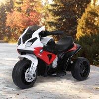 HOMCOM Electric Kids Ride on Motorcycle BMW S1000RR Battery Powered 6V in Red