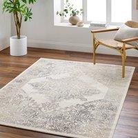 Livabliss Roma-Vintage Grey Brown Green Traditional Boho Living Dining Bedroom Rug in Light Brown | Size: 80 cm x 220 cm