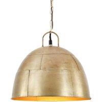 Berkfield Home Industrial Vintage Hanging Lamp 25 W Brass Round 31 cm E27 in Gold